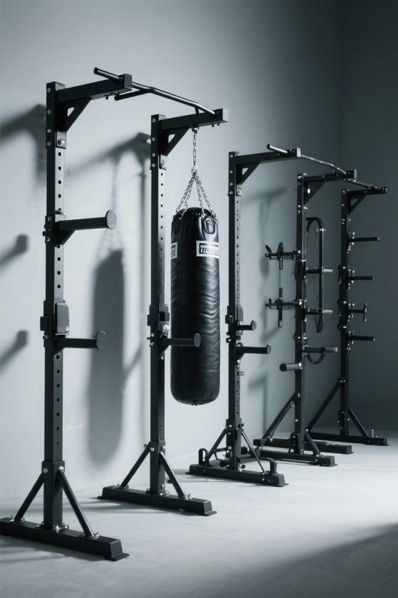 adjustable heavy bag stands