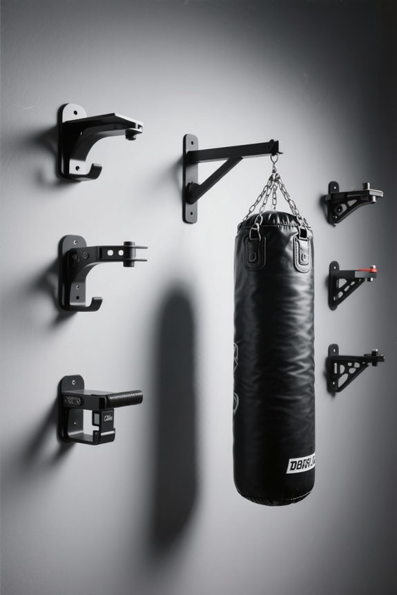 punching bag wall brackets