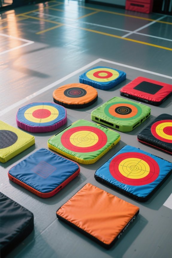 target pads for training